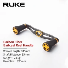 Ruke 캐스팅 릴 카본 핸들 및 EVA 메이트리 노브 3 색 길이 105mm 베이트 어셈블리 구멍 크기 8*5mm, 05 8x5