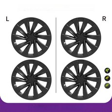 테슬라 모델3 Y 전용 휠커버 보호 휠캡, Y-20 신화 별 [무광블랙], 1개
