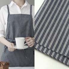 코튼면혼방 데님 스트라이프 의류소품활용 디스코 천원단