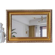 고급 엔틱 거울 화장실 결혼식장 카페 벽걸이 골드 벽거울, B. 샴페인 700x900mm