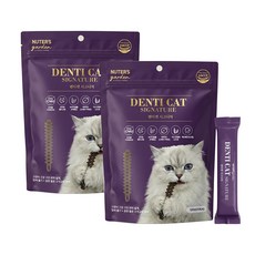 누터스가든 덴티캣 시그니처 120g x 2EA 고양이간식 고양이 덴탈껌 트릿 스틱, 가수분해 닭고기, 2개