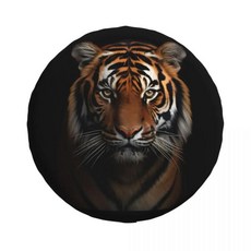 자동차 블랙 애니멀 페이스 스페어 타이어 커버 휠 소프트 트레일러 핏, 13. 13, B. 16 inch