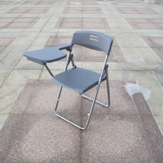 온코 접이식 1인용 일체형 책걸상 야외 회의실 테이블, 그레이 단의자+필기판 2장 발송