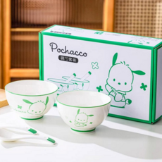 귀여운 도자기 수저 포크 어린이 수저 그릇