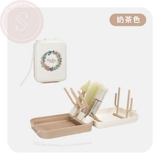 攜帶式奶瓶晾乾架 奶瓶刷組, 蓮藕粉