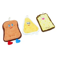 돕스 화장실핸드타올 욕실핸드타올 귀여운핸드타올 부드러운핸드타올 주방용고리형핸드타올, 케이크