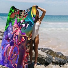 애니메이션 비치 수영 타월 흡 수건 선물 여행 캠핑, 1개, F. z5