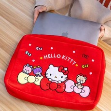 산리오 아이패드 갤럭시탭 태블릿 파우치 케이스 쿠로미 캐릭터 소프트 커버 마이멜로디, 1개, F. 헬로키티 노트북 케이스