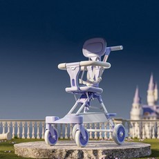 접이식 유모차 여행용 경량 휴대용 캐릭터 기내용, 1개, 스노우화이트 A