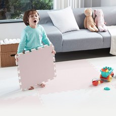 따사룸 유아 아기 층간소음 퍼즐매트 2.5cm 4cm 100*100, 파스텔 핑크, 4개