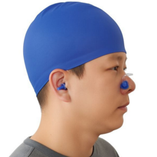 마켓터치드 귀마개 코마개 세트 수영필수품, 화이트(b)