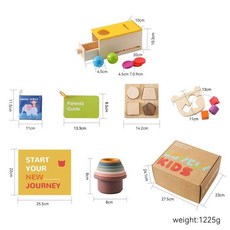 장난감 세트 시력 자극 카드 흑백 대비 학습 인지 키트 선물, 6-12months set3