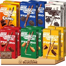 빼빼로 세트 초코2 아몬드2 크런키2 화이트쿠키2 누드2 초코쿠키2 몽실2, 1개, 54g