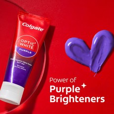 [2개팩~!!] 콜게이트 Colgate 옵틱화이트 optic white 퍼플 purple 미백치약