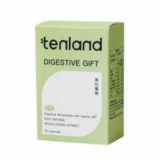 tenland 消化禮物 高活性19種消化酵素 促進消化 維持消化道機能, 1個, 30顆