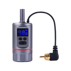 無線紋身機電源, 1個, 銀色