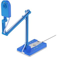 TreasLin 15MP 문서 카메라 HDMI USB C 지원 는 교사 원격 학습 수업 발표 미술 온라인 교육에 다각도 회전 LED 조명 기능을 갖추고 있습니다. 271076, 10MP blue