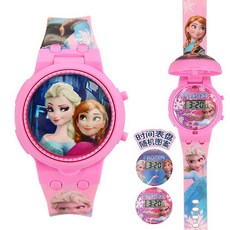 小狗隊兒童手錶阿奇汪汪旋轉3-8歲玩具表可愛卡通男女孩子電子錶