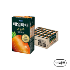 매일 매일야채 고농축 당근의 힘 주스 125ml 75kcal, 264개