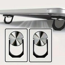 노트북 발열방지 접이식 스탠드 미니홀더 2P세트 부착식거치대 미니브래킷, 2개세트