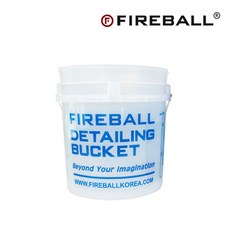 Fireball 洗車桶 18L 加厚耐用, 白色半透明水桶（帶隔沙濾網）, 白色