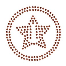 의류리폼 핫픽스 모티브 motif-008 핫픽스 의류리폼 핫픽스모티브 반짝이스티커 DIY+글로벌커머스랩벌Shop, Brown