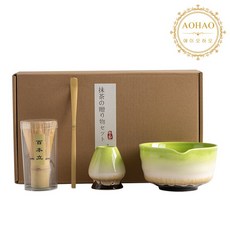 AOHAO Matcha whisk 말차도구 2/4/7 PCS 세트 차선, 4세트, 그러데이션4pcs