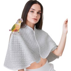 자이폴리 앵무새 긁힘 방지 어깨 보호기 - Macaws Cockatiels Conures Parakets Lovebirds 및 Finches를 위한 재사용 가능한 새 기저귀, Light yellow, Large