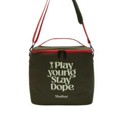 깔롱 쿨러백 6구 음료 보냉가방 보냉백 골프보냉백 골프간식가방 골프파우치, 1개, 올리브