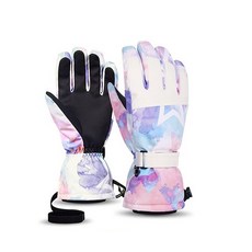 Yangdeure House 智慧觸控防水滑雪手套, 粉紅雨