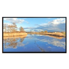 高畫質投影布幕，色彩鮮明，細節清晰，輕鬆打造專屬家庭影院, 100吋高清白玻纖16:9 投影布