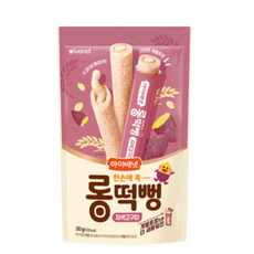 아이배냇 유아용 롱떡뻥, 1개, 30g, 자색고구마맛