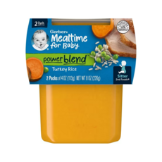 Gerber 내추럴 포 베이비 2nd Foods Turkey rice 2팩, 터키 라이스, 226g