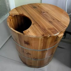 성인용 욕조통 나무 노인용 찜질 스파, 1개, 70x80 있음 키 1.75m 70kg