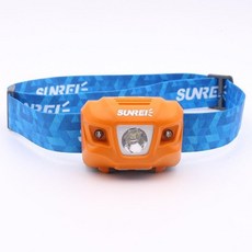 山道具屋 SUNREE Youdo4 335流明探照頭燈(附防水盒) - 輕巧高亮 戶外露營登山必備, 橘色, 1個