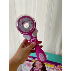 자동 머리 땋는 기계 자동 벼머리 여아 스타일링 도구, 1개, 퍼플 헤어드라이어 공주 세트