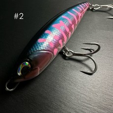 ZOOM 14.5cm/70g 沉水鉛筆 一體貫穿遠投岸拋船拋路亞米諾鉛筆, 藍粉色, 1個