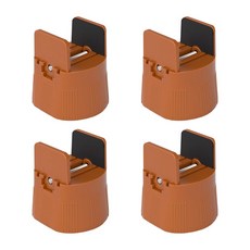 4pCS 가구 피트니스 피트니스 의자 의자 높이 장착 패드 높이 장착, 1세트, 높이 5cm 갈색