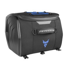 오토바이 리어백 바이크 스쿠터 전면 포론트 탑박스 겸용 25L 라이더 헬멧 박스 가방, 블루