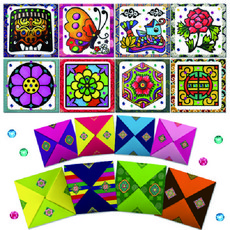 [매직북스] 전통문양 단청 딱지 (8개묶음), 1세트, 혼합