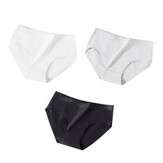 마이시즌 여성용 통기성 베이직 코튼 쫀쫀이 팬티 3종 세트