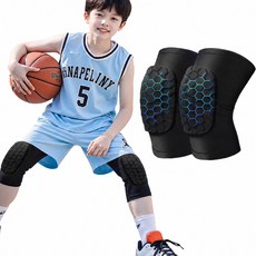 라이프엠디 어린이 무릎 보호대 아대 고탄력 슬림 쿠션 키즈 초등학생 청소년 인라인 자전거 킥보드 농구, 1세트
