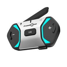 FreedConn 265對講安全帽藍牙耳機MESH2.0 智慧降噪, 黑銀搭配