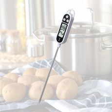304不鏽鋼探針式油溫計 廚房烘焙食物溫度計 蛋糕餅乾炸雞粉, 1個