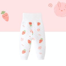 蘿蔔小兔 寶寶厚棉護肚長褲 高腰純棉嬰兒褲 無骨縫製 彈力腰圍