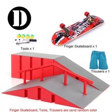 핑거보드판 플랫폼 세트 코스 장소 기물 연습장 트랙, 1개, 4d