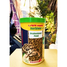 大洲水族 德國Sera頂級爬蟲飼料 甜甜圈 草食性 肉食性 陸龜 澤龜 兩棲爬蟲專用飼料 烏龜飼料, 1個, 草食1000ML