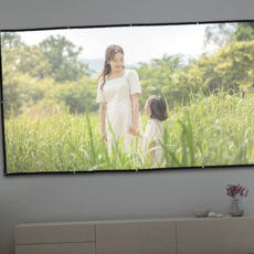 루체트리 빔프로젝터 스크린 이동형 330x187cm 16-9비율