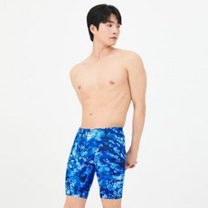 ❲백화점정품❳ 아레나 남성 실내 수영복 실내수영복 아쿠아맵 4부 (A4FM1MF25BLU) 강습 탄탄이