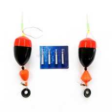 국산 가이드 전자구멍찌 전자찌 간편원터치채비세트, 1.5호(찌2개,전지4개입), 1개